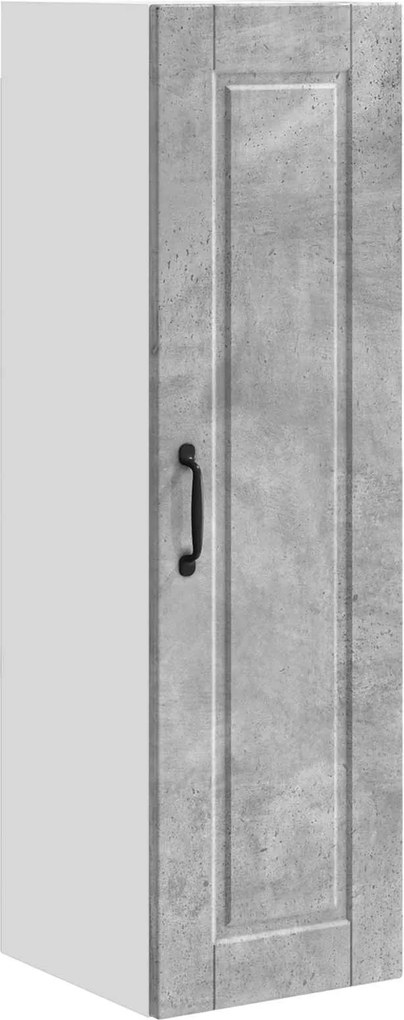 vidaXL Konyhaszekrény polcokkal Beton Szürke 30 x 31 x 100 cm Faanyag