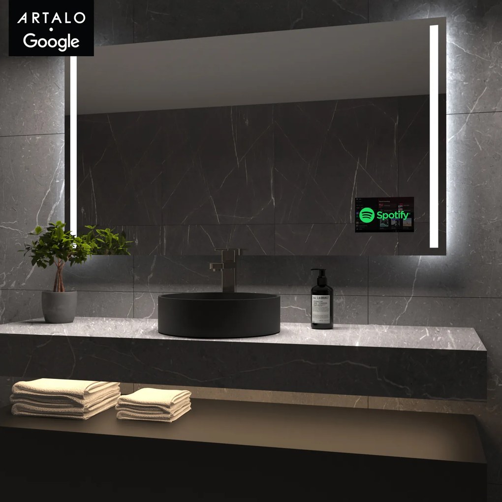 SMART tükör LED világítással M4 + SmartScreen with Google TV