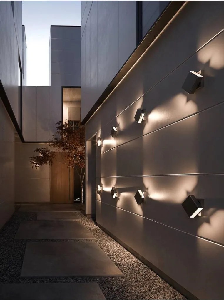 NORDLUX 2019061003 TURN Modern Kültéri Fali Lámpa Fekete LED IP54