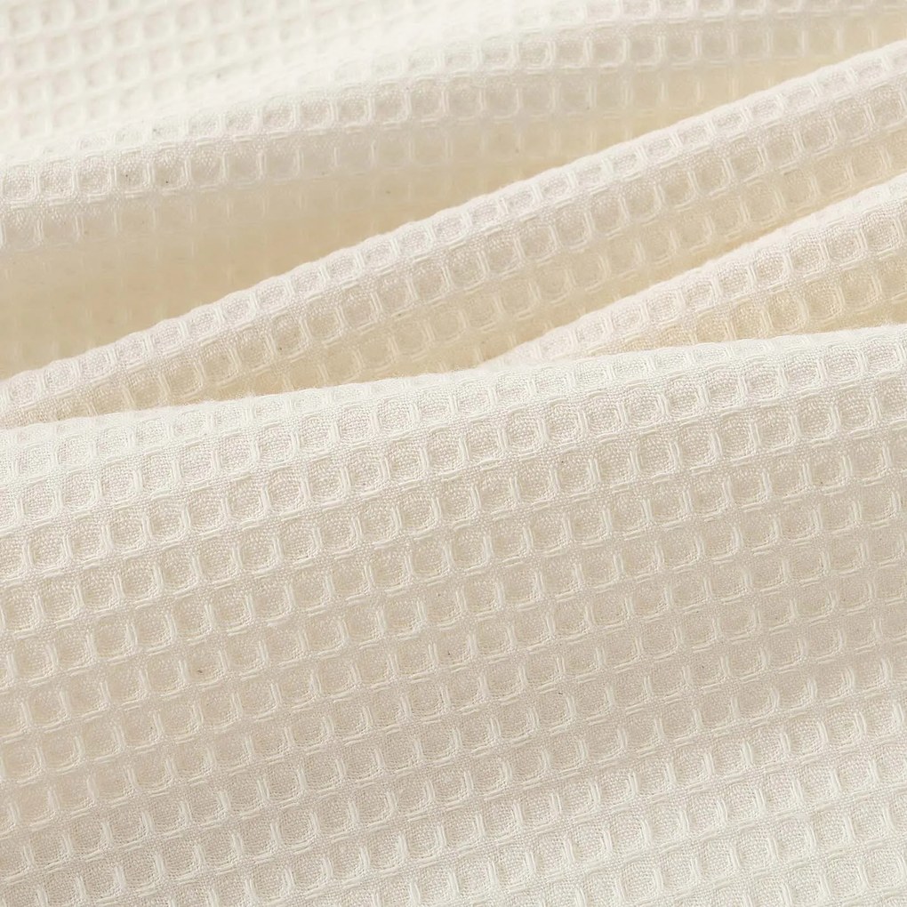Goldea hímzett waffle konyharuha - krémalapú mézeskalács 50 x 70 cm