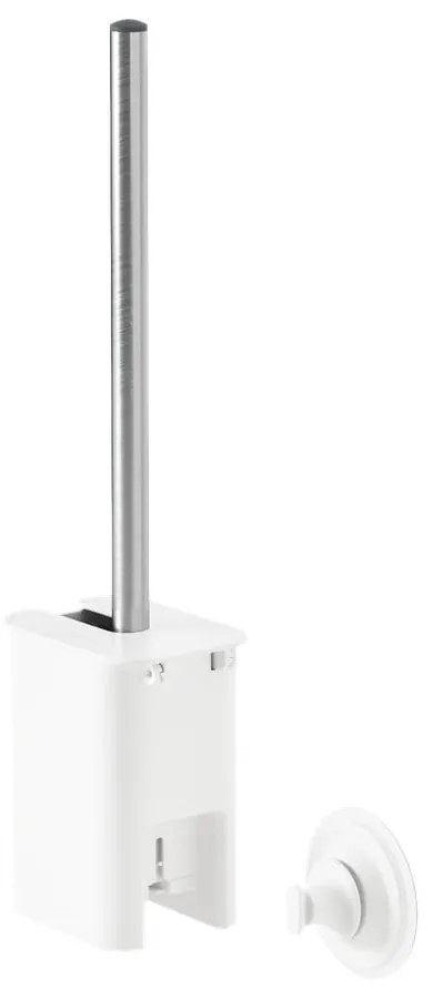 Fehér öntapadós újrahasznosított műanyag WC-kefe Flex Adhesive – Umbra