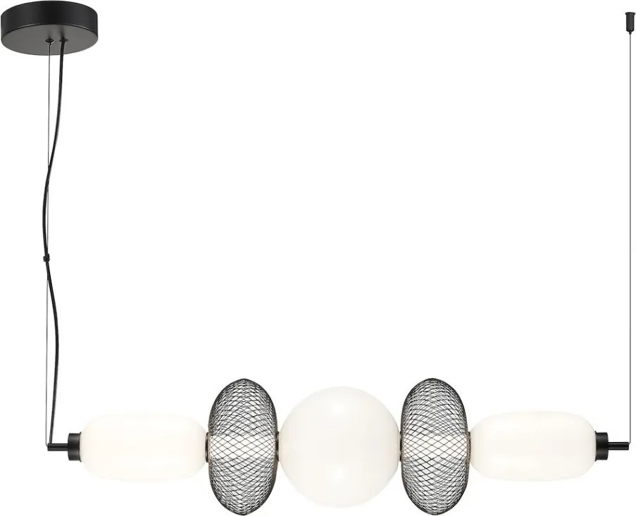MILAGRO ML1434 ARAME Modern Függesztett Lámpa Fekete LED IP20