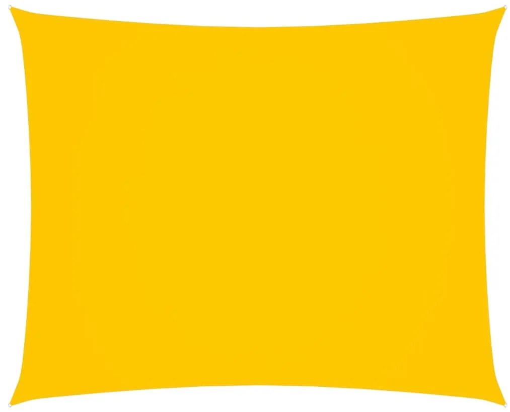 sárga téglalap alakú oxford-szövet napvitorla 2,5x4,5 m