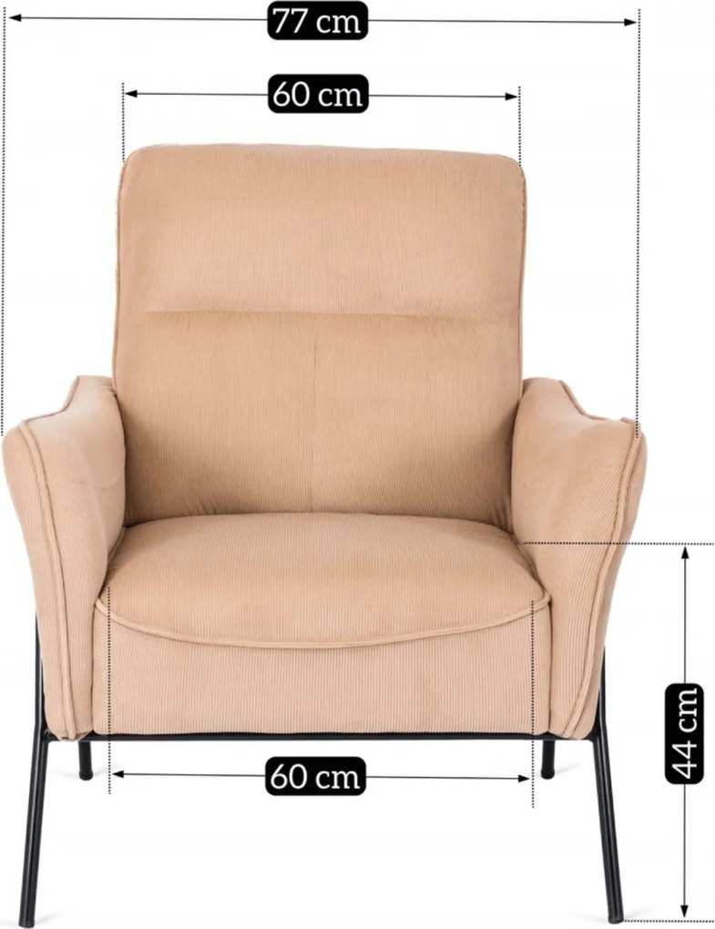 Pihenőfotel ALBERTO Bézs