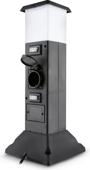 Brilagi - Kültéri lámpa 2 db SCHUKO aljzattal 1xE14/15W/230V IP44 fekete