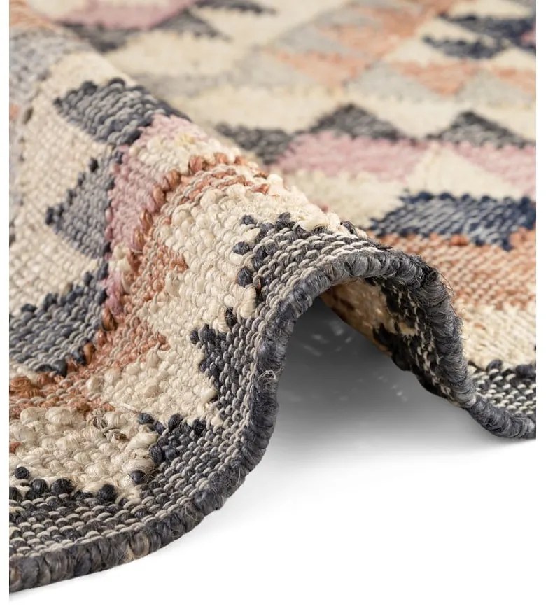 Szürke kézi szövésű juta szőnyeg 120x170 cm Roya Parsa – Elle Decoration