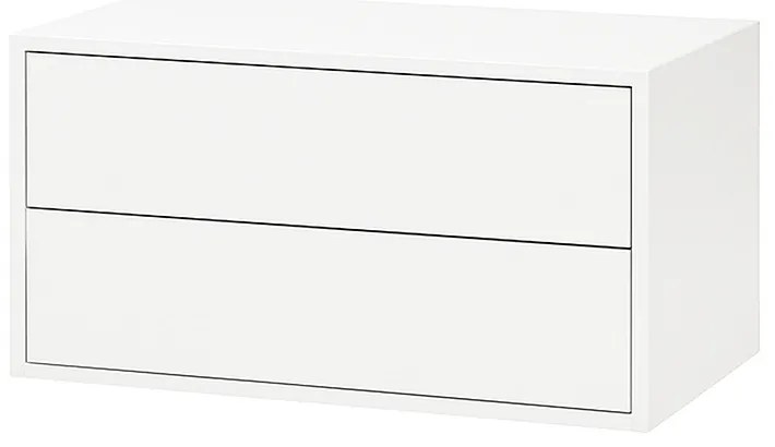Boxie 2 fiókos fali szekrény 40x80x37 cm fehér