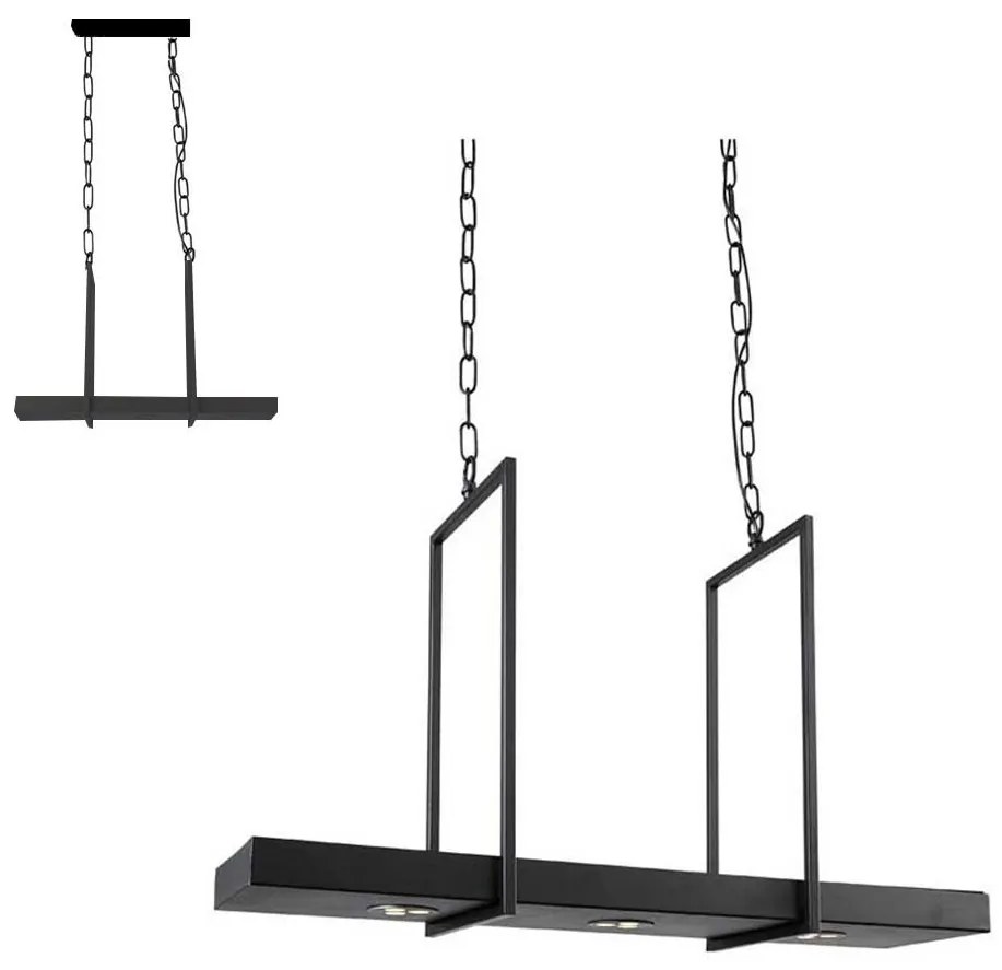 Markslöjd 105780 - LED Dimmelhető csillár TRAY 3xLED/3W/230V fekete