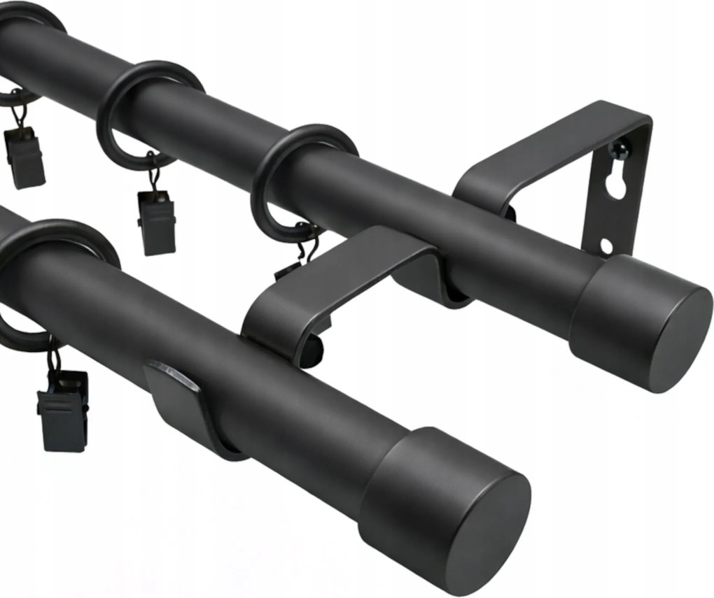 Fém Függönykarnis Loft Smart dupla 19 19 mm függönykarnis vegyes Színek 280 cm