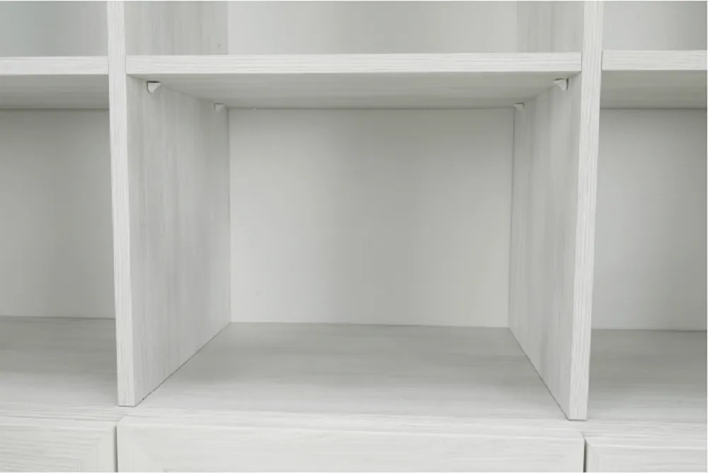 vitrines szekrény, északi sosna/vadtölgy, ROYAL W2D