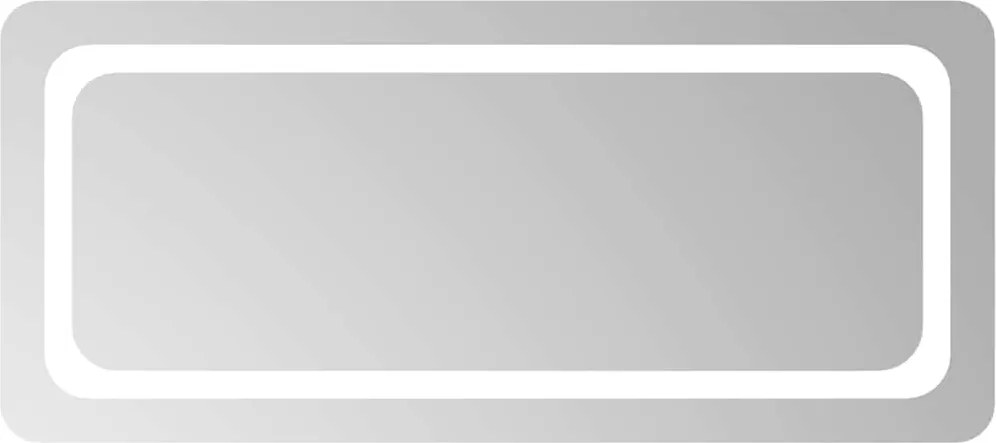vidaXL LED-es fürdőszobatükör 90x40 cm