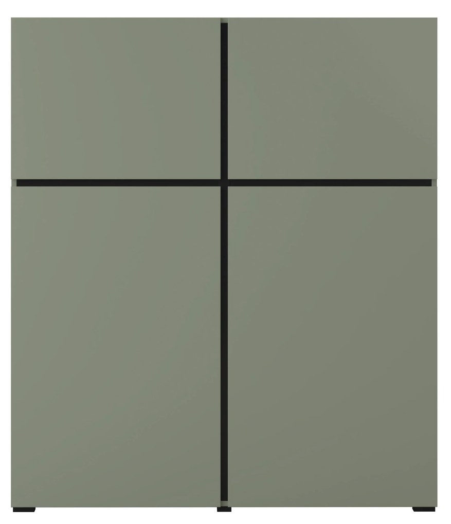 Komód Crossroad G76 (fenyőzöld + fekete). 1118181