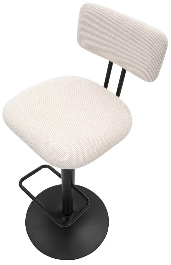 Fehér-fekete állítható magasságú bárszék (ülésmagasság 61 cm) Tina – Mauro Ferretti