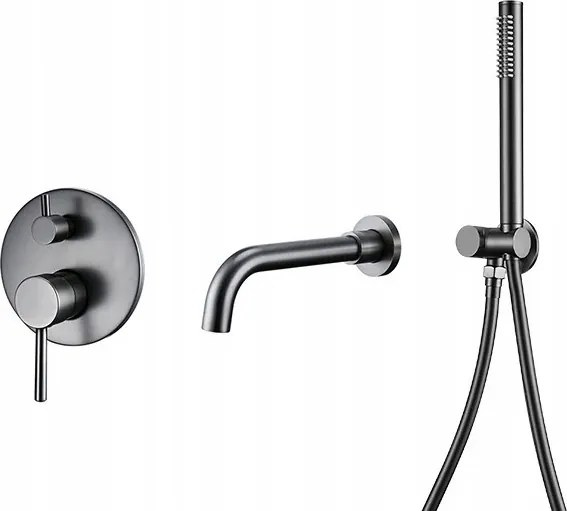 Süllyesztett kádcsaptelep szürke Gun Grey