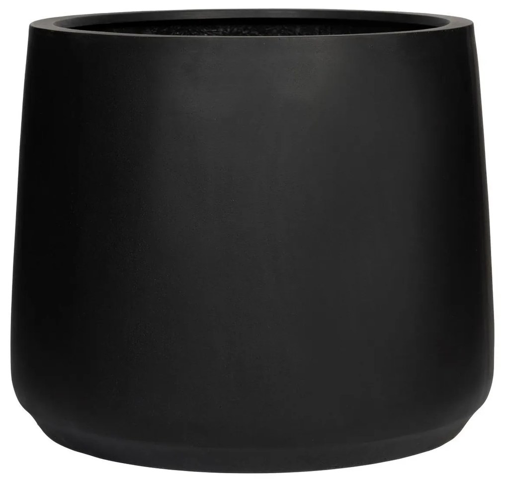 Pottery Pots Jumbo Patt virágcserép, fekete színű, többféle méretben - PotteryPots méret: M - h. 97 cm, ⌀ 119 cm