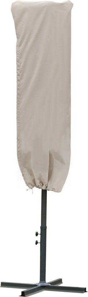 Outsunny Ernyővédő Fedezék Időjárásálló, Szélálló, Zsinórral Zárható, Könnyen Tisztítható Kültéri Cantilever Ernyőhöz Ø60 x 160 cm Khaki | Aosom