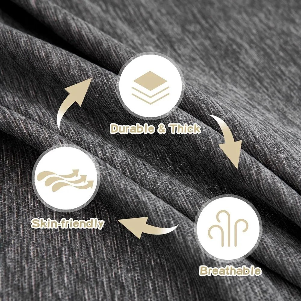 Sötétszürke négyszemélyes kanapé huzat Talo – Filumi