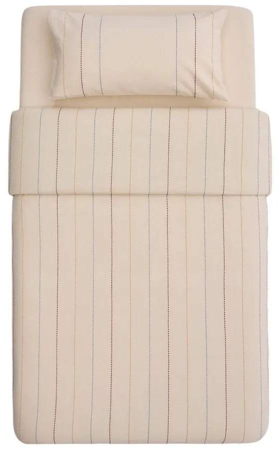 Bézs bio pamut gyerek ágyneműhuzat babaágyhoz lepedővel 110x180 cm Indani – Kave Home