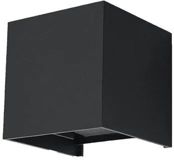 SOLLUX SL-0545 LUCA Modern Kültéri Fali Lámpa Fekete LED IP44