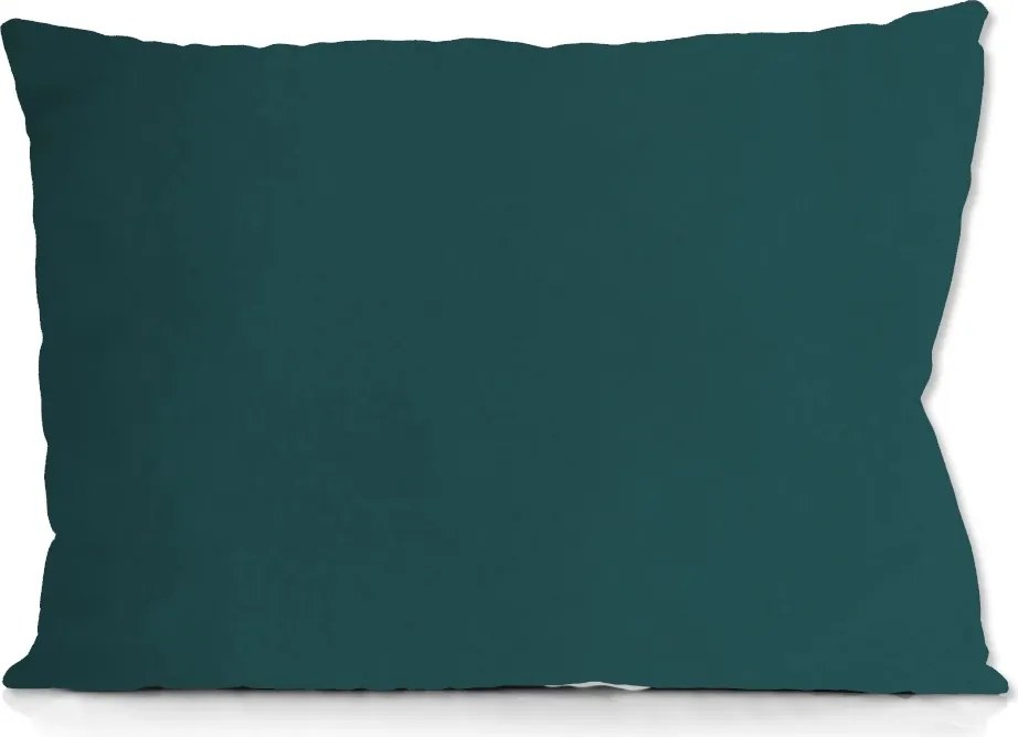 Brotex szatén párnahuzat, petrolszínű, 45x60 cm, cipzáras