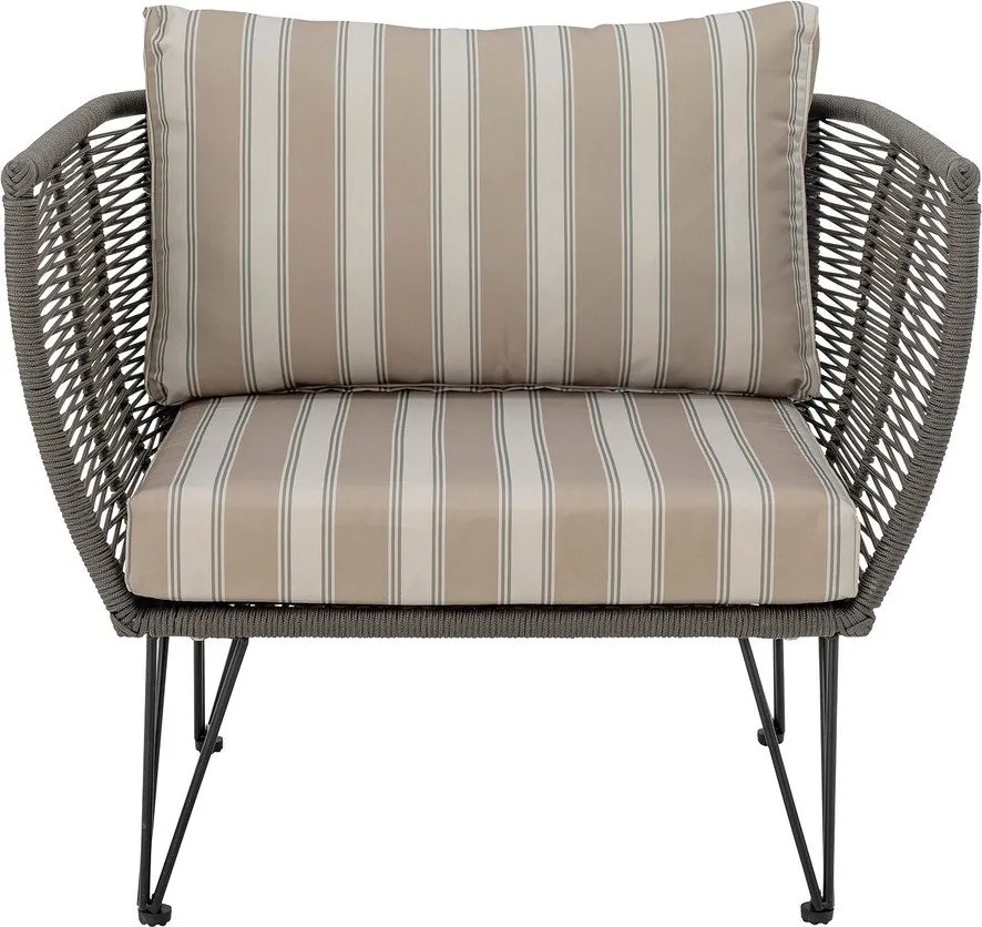 Bézs párnázott kerti fotel Mundo – Bloomingville