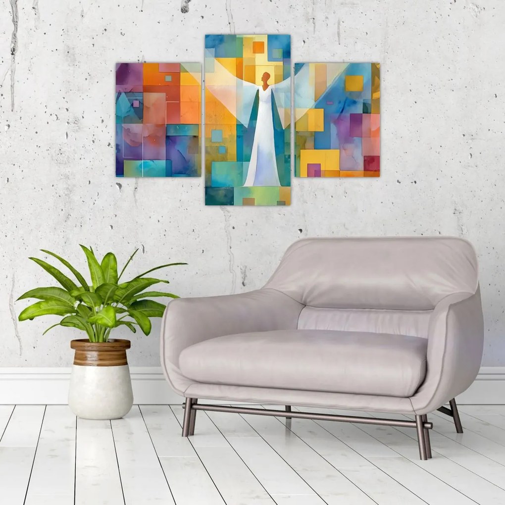 Kép - Geometrikus angyal (90x60 cm)