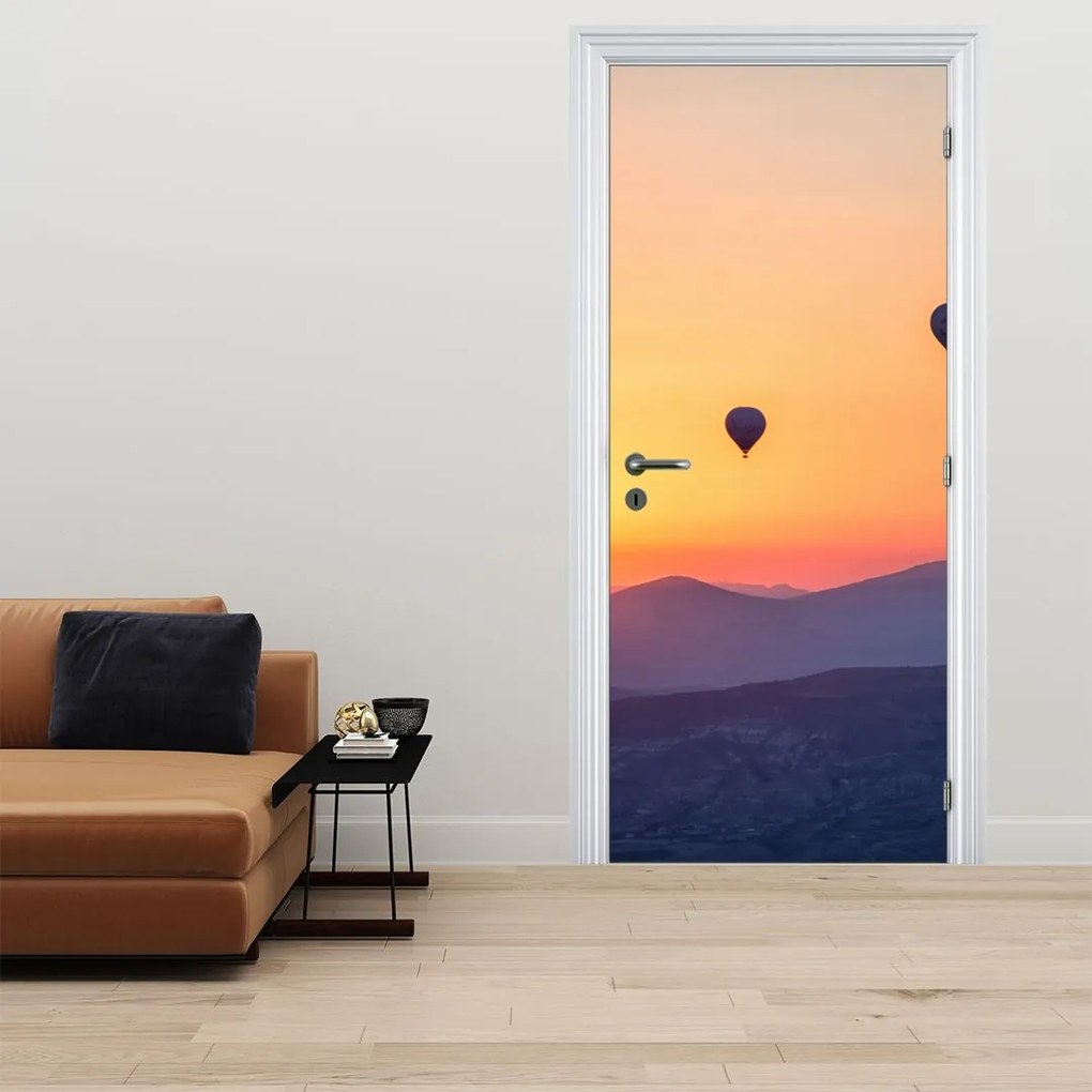 Fotótapéta ajtóra - Hőlégballonok (95x205cm)
