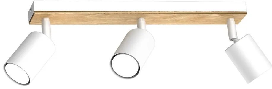 Spotlámpa TULON 3xGU10/8W/230V fehér/tölgy