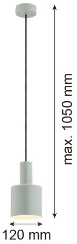 Argon 4217 - Csillár zsinóron SINES 1xE27/15W/230V á. 12 cm zöld
