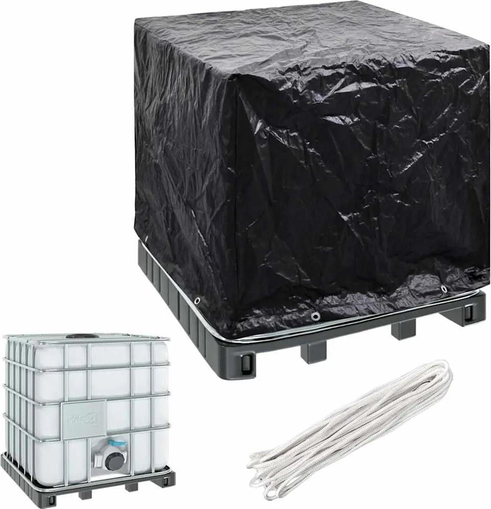 vidaXL IBC tartály takaróponyva 8 fűzőlyukkal 116 x 100 x 120 cm