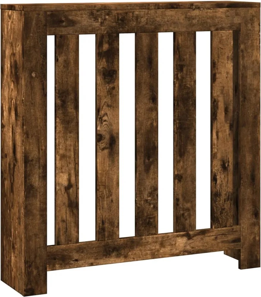 vidaXL füstös tölgy színű szerelt fa radiátorburkolat 78 x 20 x 82 cm