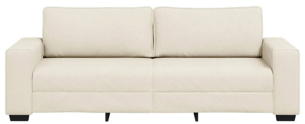 vidaXL | Kanapé | párnával párnával Bézs 221 x 77 x 82 cm Vászon