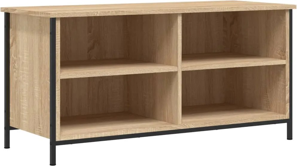 vidaXL sonoma tölgy színű szerelt fa fali TV-szekrény 100x40x50 cm
