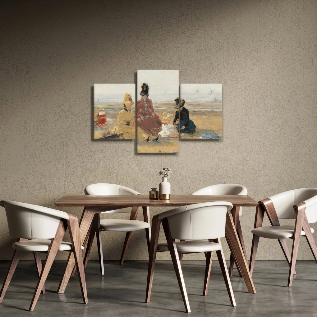 Kép - Eugène Boudin, On the Beach, Trouville, reprodukciók (90x60 cm)