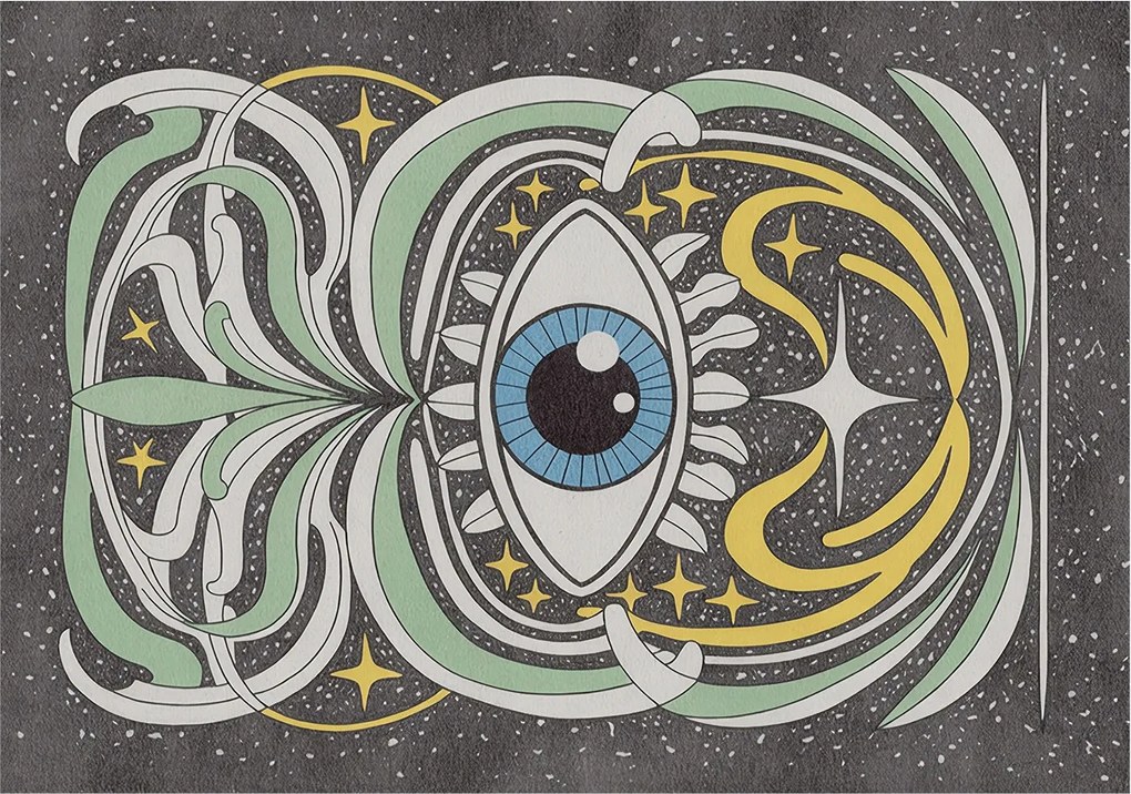 Fotótapéta Flizelin Fali Ragasztó Szett Szimmetrikus szem 312x219 Ragasztó