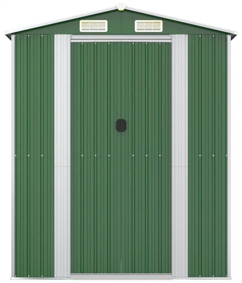 zöld horganyzott acél kerti fészer 192x523x223 cm