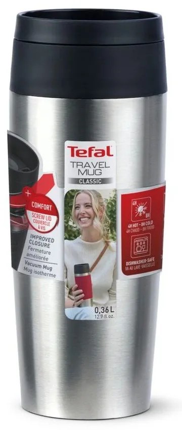 Ezüstszínű utazóbögre 360 ml – Tefal