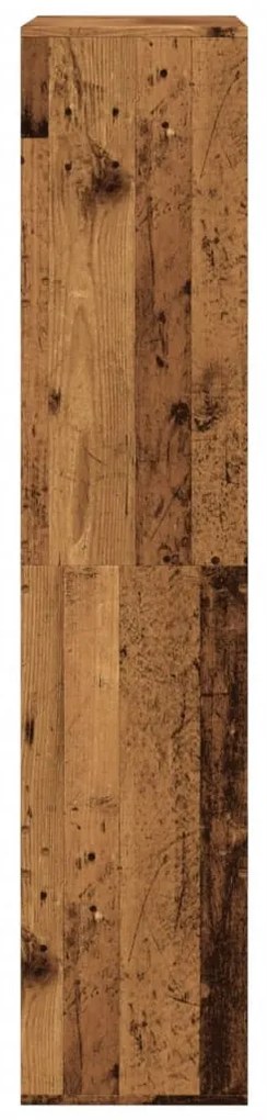 antik fa színű szerelt fa térelválasztó 100 x 33 x 155,5 cm