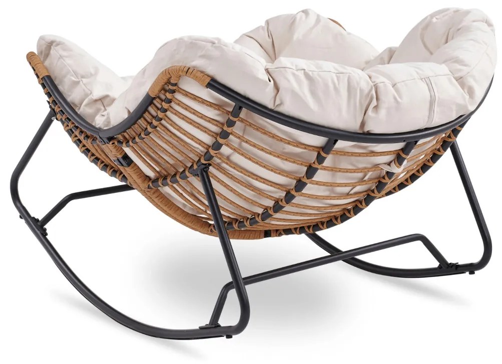 Fotel Bujany ELTON Beżowy