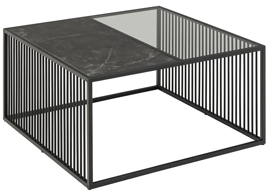 DEVIN dohányzóasztal, fekete