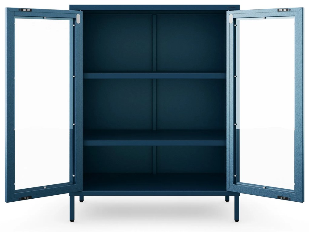 Vitrin GINA, 800 x 1015 x 400 mm, Modern: sötétkék