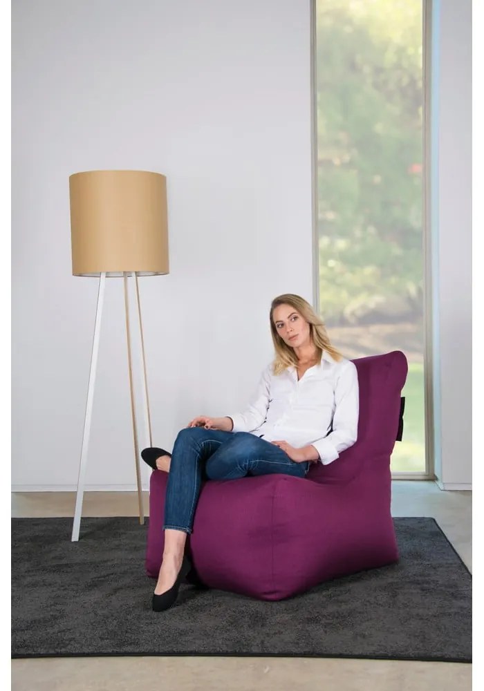 Sötétszürke babzsákfotel Seat Lounge – SLOWDOWN