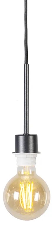 Modern lógólámpa fekete fekete árnyékolóval 50 cm - Combi 1