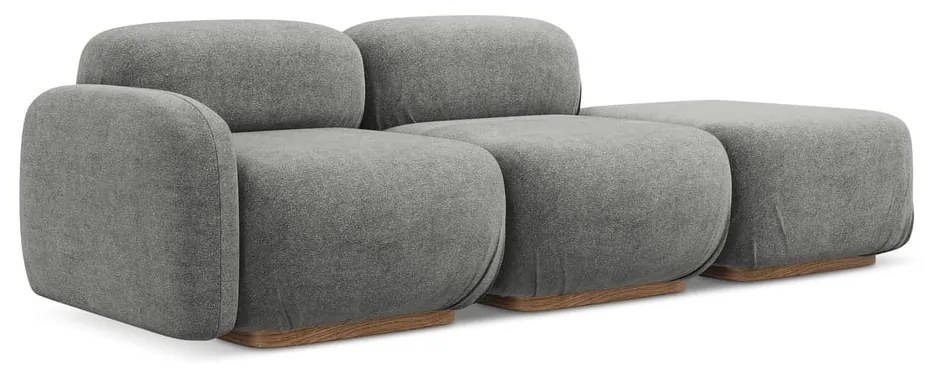 Szürke buklé moduláris heverő (jobb oldali) Ailani – Makamii