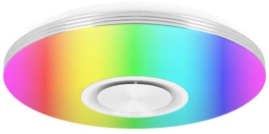 LED RGBW dimmelhető mennyezeti lámpatest beépített hangszóróval LED/60W/230V fehér + távirányító