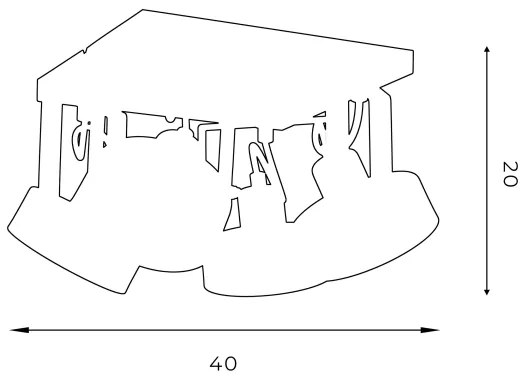 Spotlámpa VIVA 4xGU10-AR111/15W/230V