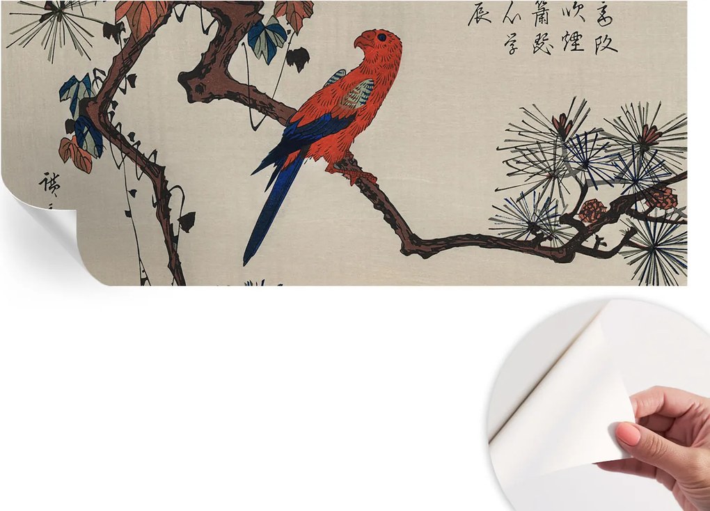 Dekoratív Öntapadós Tapéta Divatos Minták Madár az ágon 250x104 cm