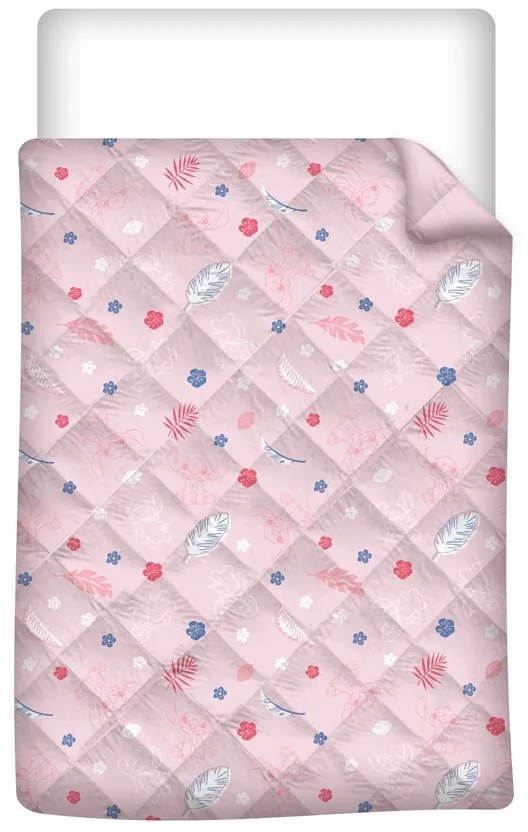 Disney Lilo és Stitch, A csillagkutya Angel Hug steppelt ágytakaró, paplan 140x200cm