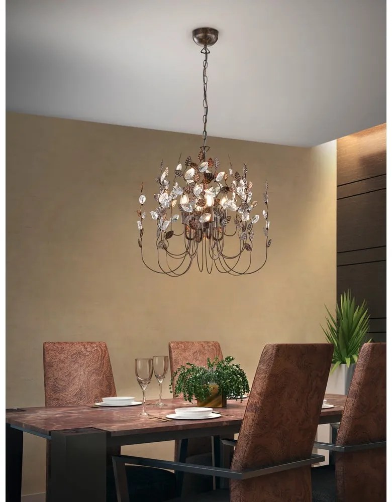 Bronzszínű függőlámpa ø 52 cm Napoli – Trio