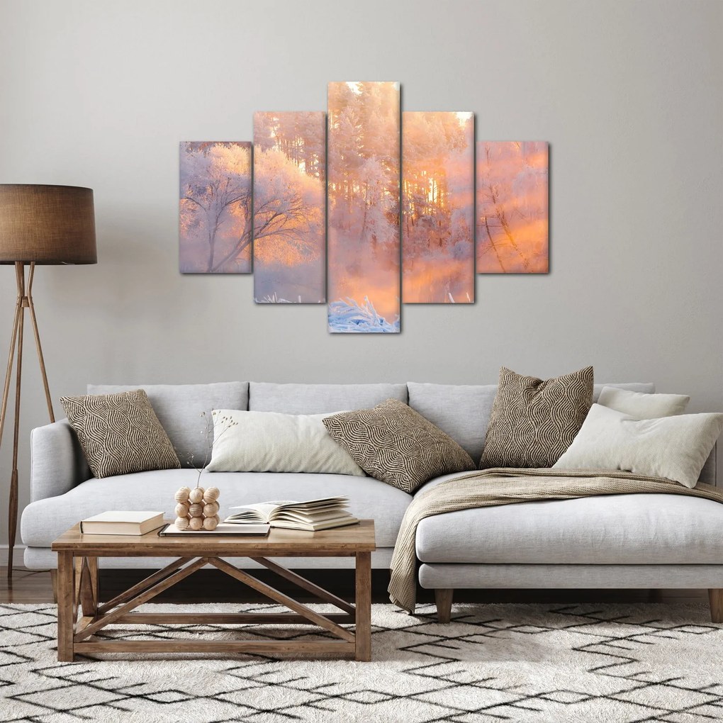 Kép - fagyos hajnal (150x105 cm)